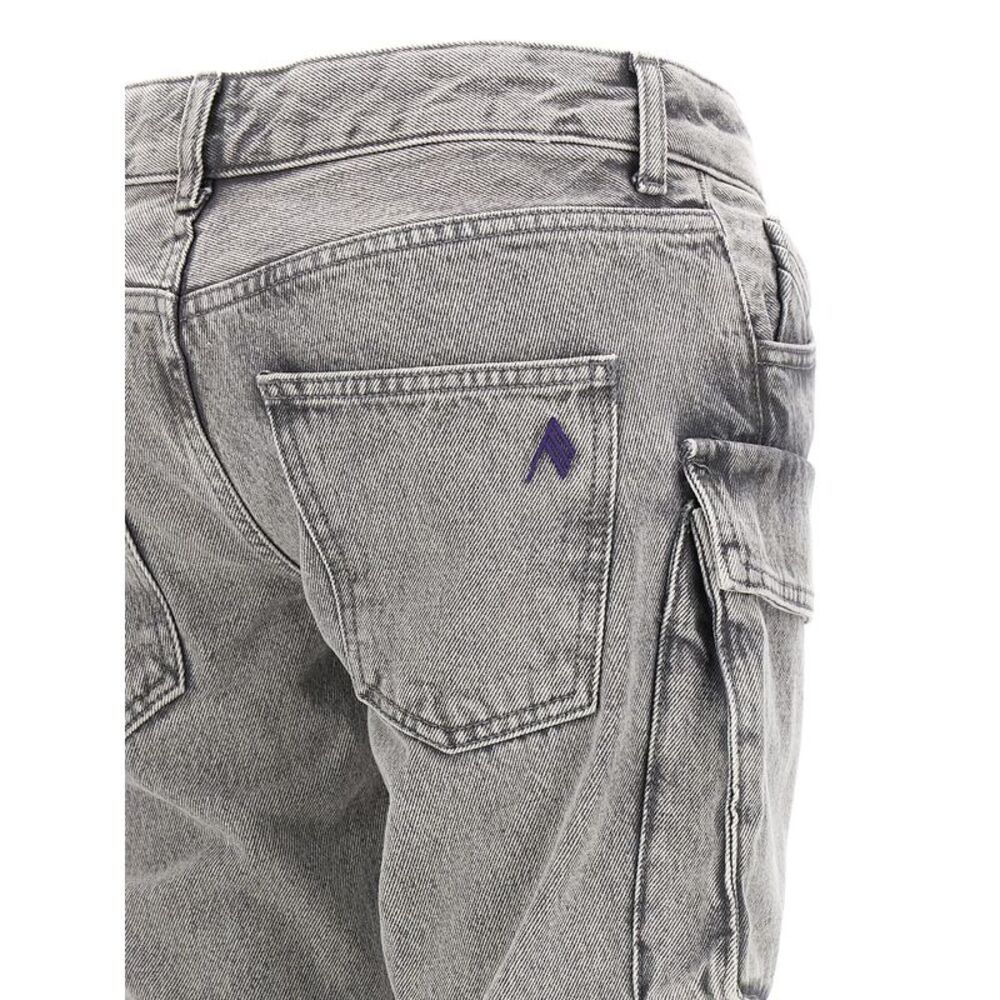 The Attico Gray Cotton Cargo Women's Pants - Picture 4 of 4